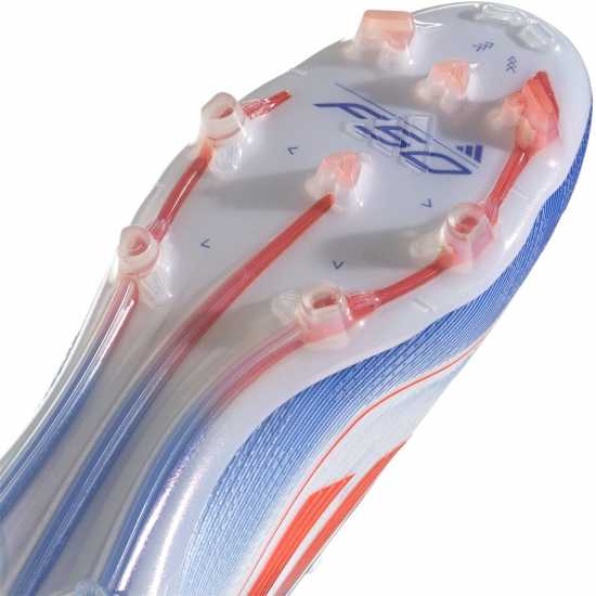 Adidas F50 Elite Adults Firm Ground Football Boots Бяло/Червено/Синьо Футболни стоножки