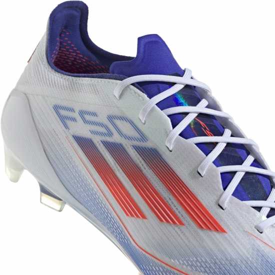 Adidas F50 Elite Adults Firm Ground Football Boots Бяло/Червено/Синьо Футболни стоножки