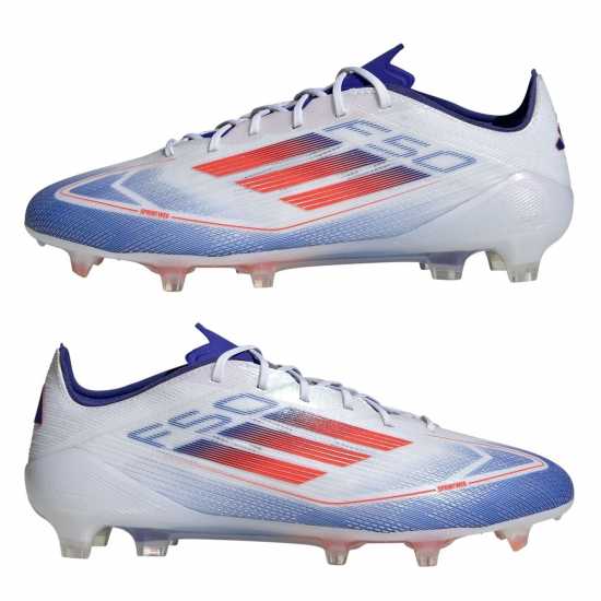 Adidas F50 Elite Adults Firm Ground Football Boots Бяло/Червено/Синьо Футболни стоножки