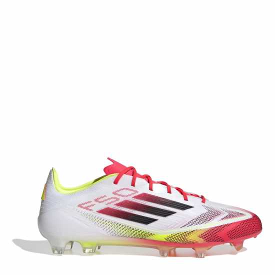 Adidas F50 Elite Adults Firm Ground Football Boots Бяло/Червено Футболни стоножки