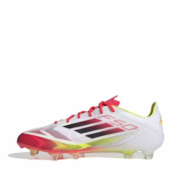 Adidas F50 Elite Adults Firm Ground Football Boots Бяло/Червено Футболни стоножки