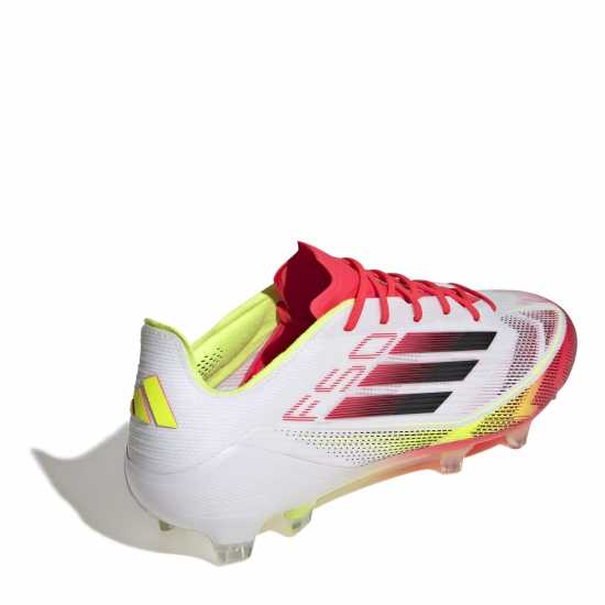 Adidas F50 Elite Adults Firm Ground Football Boots Бяло/Червено Футболни стоножки
