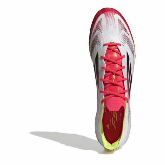 Adidas F50 Elite Adults Firm Ground Football Boots Бяло/Червено Футболни стоножки