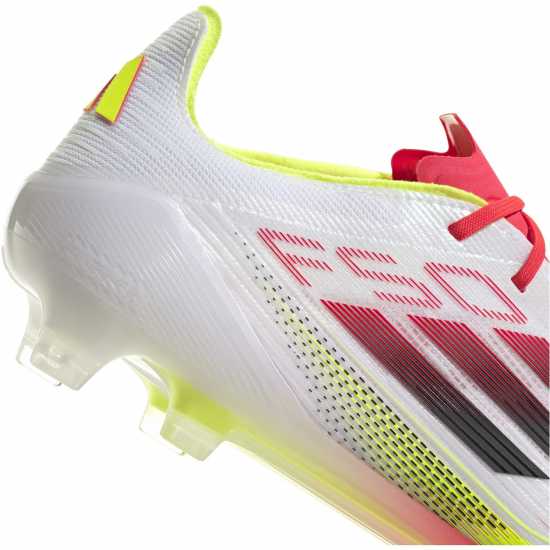 Adidas F50 Elite Adults Firm Ground Football Boots Бяло/Червено Футболни стоножки