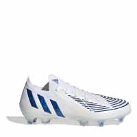 Adidas Predator .1 Low Fg Football Boots White/Blue Мъжки футболни бутонки