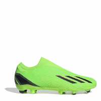 Adidas X Speedportal.3 Laceless Firm Ground Football Boots Green/Blk/Yell Футболни стоножки