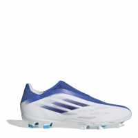 Adidas X .3  Football Boots Firm Ground White/Blue Мъжки футболни бутонки