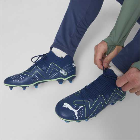 Puma Future Match.3  Firm Ground Football Boots Blue/Green Мъжки футболни бутонки