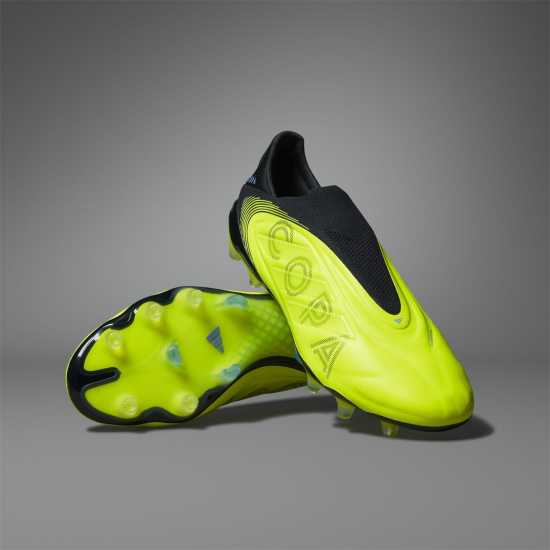 Adidas Copa Pure Iii Elite Laceless Firm Ground Football Boots Лимон/Черен 