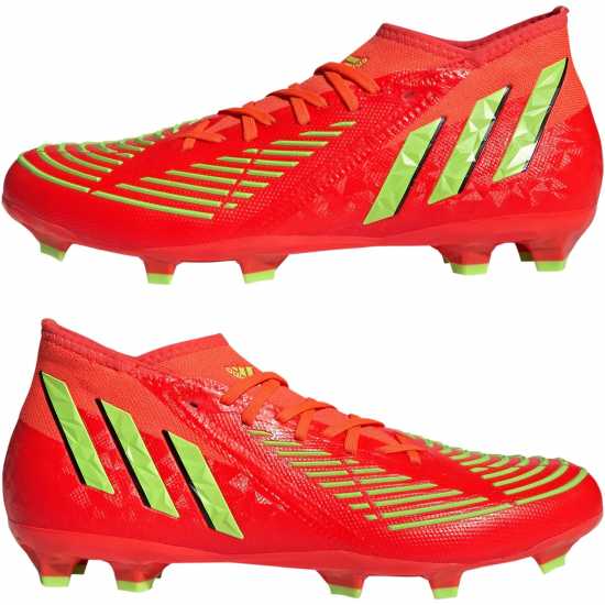 Adidas Edge.2 Firm Ground Boots Unisex Red/Green/Blk Футболни стоножки
