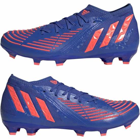 Adidas Edge.2 Firm Ground Boots Unisex Blue/Orange - Футболни стоножки