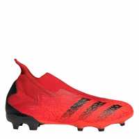 Adidas Predator .3 Laceless Fg Football Boots Red/SolarRed Футболни стоножки