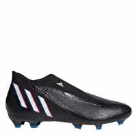 Adidas Predator Edge.3 Laceless Firm Ground Football Boots Black/White Футболни стоножки