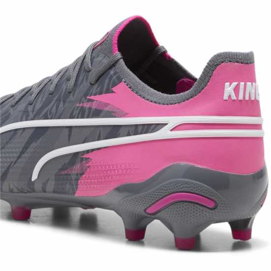 Puma King Ultimate Firm Ground Football Boots Сиво/Розово Футболни стоножки