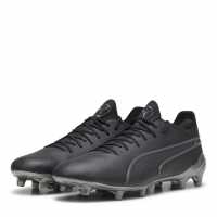 Puma King Ultimate Firm Ground Football Boots Black/Asphalt Мъжки футболни бутонки