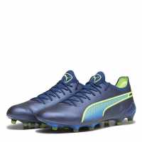 Puma King Ultimate Firm Ground Football Boots Blue/Green Мъжки футболни бутонки