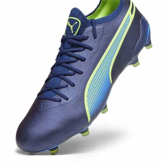 Puma King Ultimate Firm Ground Football Boots Blue/Green Мъжки футболни бутонки