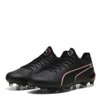 Puma King Ultimate Firm Ground Football Boots Черно/Розово Футболни стоножки
