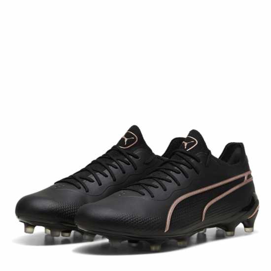 Puma King Ultimate Firm Ground Football Boots Черно/Розово Футболни стоножки