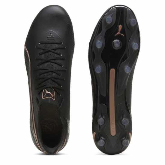 Puma King Ultimate Firm Ground Football Boots Черно/Розово Футболни стоножки
