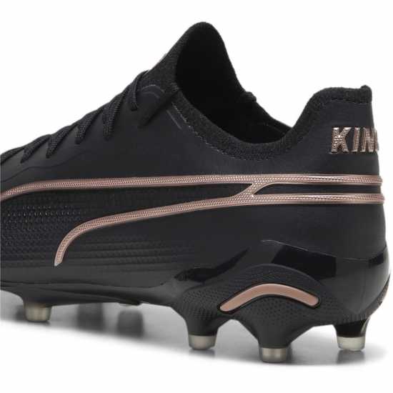 Puma King Ultimate Firm Ground Football Boots Черно/Розово Футболни стоножки