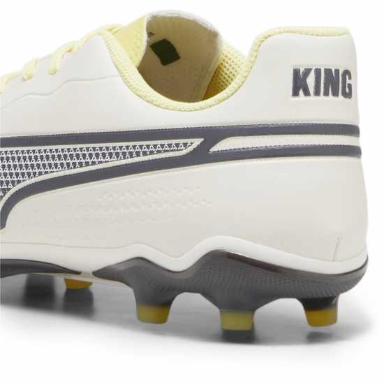 Puma King Match.3 Firm Ground Football Boots White/Black Мъжки футболни бутонки