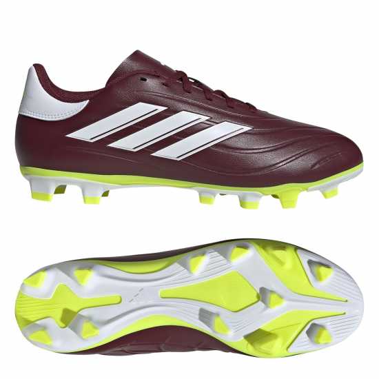 Adidas Copa Pure. Club Firm Ground Football Boots Red/Wht/Yellow Мъжки футболни бутонки