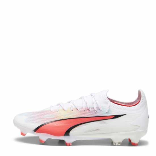Puma Ultra Ultimate Firm Ground Football Boots White/Pink - Мъжки футболни бутонки