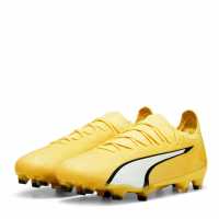 Puma Ultra Ultimate Firm Ground Football Boots Yellow/White Мъжки футболни бутонки