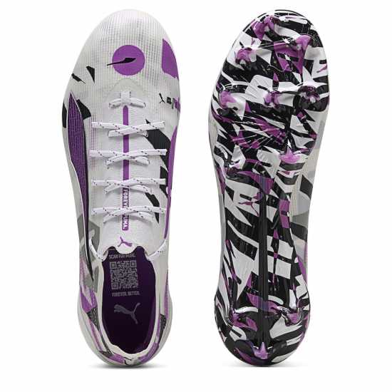 Puma Ultra Ultimate Adults Firm Ground Football Boots Бяло/Лилаво Puma Ultra Ultimate Adults Firm Ground Football Boots Бяло/Лилаво