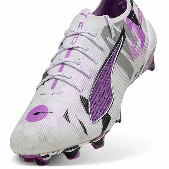 Puma Ultra Ultimate Adults Firm Ground Football Boots Бяло/Лилаво Puma Ultra Ultimate Adults Firm Ground Football Boots Бяло/Лилаво