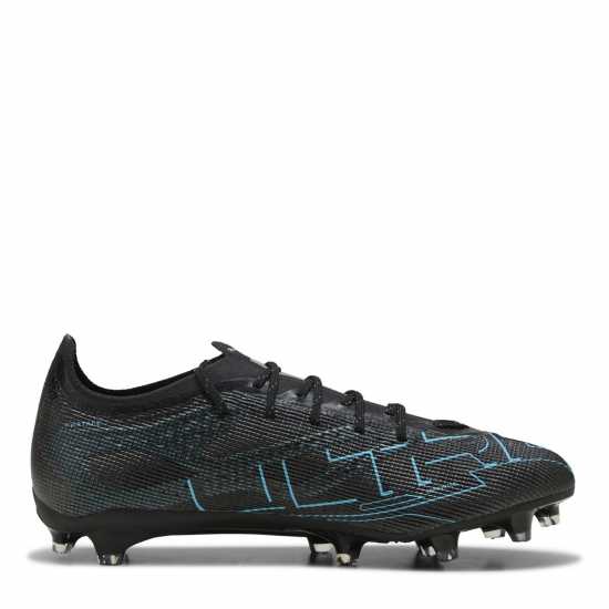 Puma Ultra Pro Firm Ground Football Boots Черно/Сребърно/Аква 