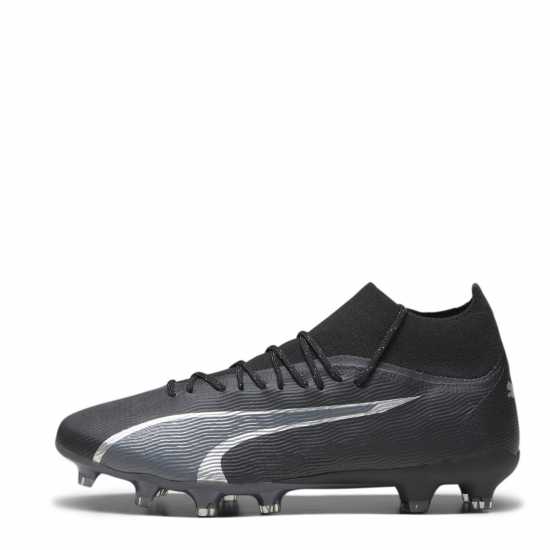 Puma Ultra Pro Firm Ground Football Boots Black/Asphalt Мъжки футболни бутонки