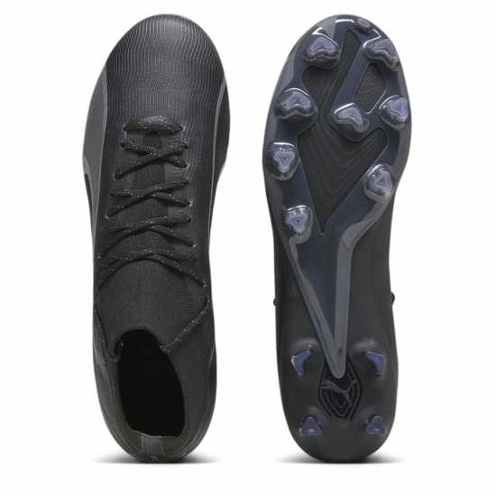 Puma Ultra Pro Firm Ground Football Boots Black/Asphalt Мъжки футболни бутонки