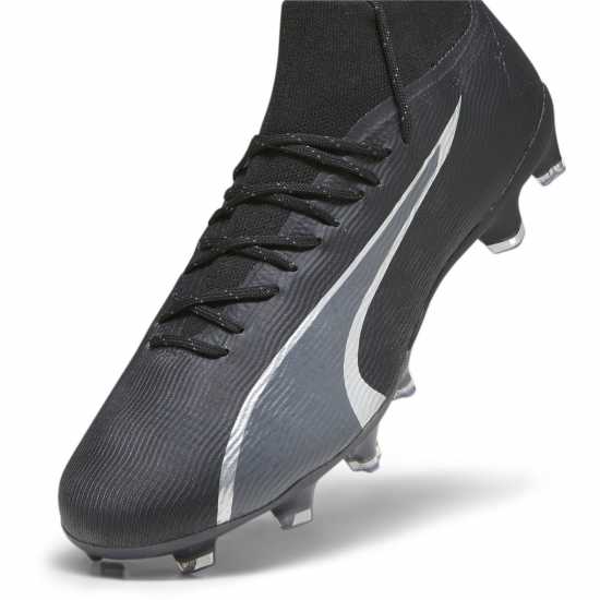 Puma Ultra Pro Firm Ground Football Boots Black/Asphalt Мъжки футболни бутонки