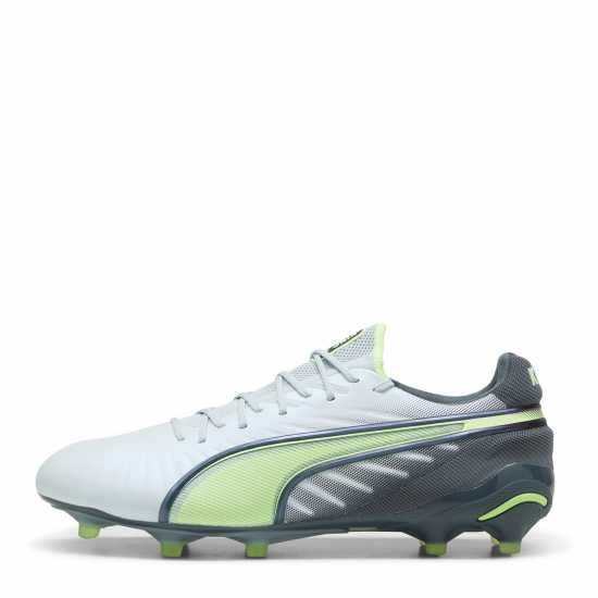 Puma King Ultimate Launch Adults Firm Ground Football Boots Сиво/Жълто Puma King Ultimate Launch Adults Firm Ground Football Boots Сиво/Жълто