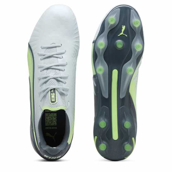 Puma King Ultimate Launch Adults Firm Ground Football Boots Сиво/Жълто Puma King Ultimate Launch Adults Firm Ground Football Boots Сиво/Жълто
