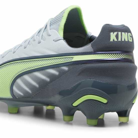 Puma King Ultimate Launch Adults Firm Ground Football Boots Сиво/Жълто Puma King Ultimate Launch Adults Firm Ground Football Boots Сиво/Жълто