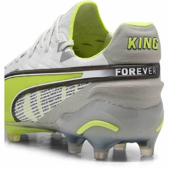 Puma King Ultimate Launch Adults Firm Ground Football Boots Сиво/Жълто Puma King Ultimate Launch Adults Firm Ground Football Boots Сиво/Жълто