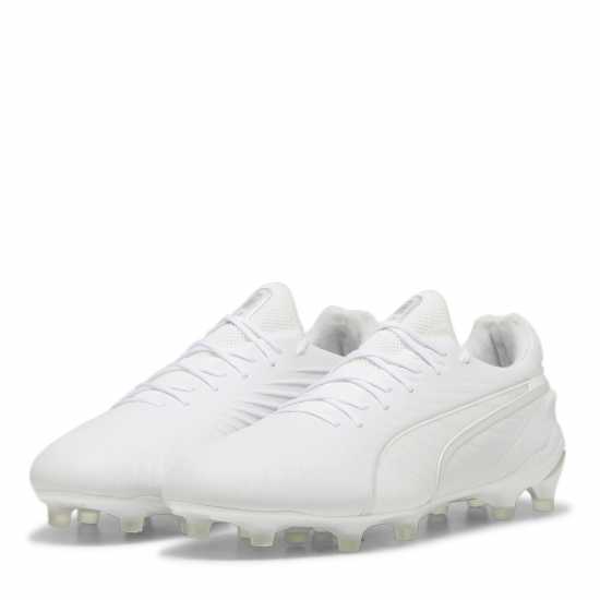 Puma King Ultimate Launch Adults Firm Ground Football Boots Бяло/Бяло Puma King Ultimate Launch Adults Firm Ground Football Boots Бяло/Бяло