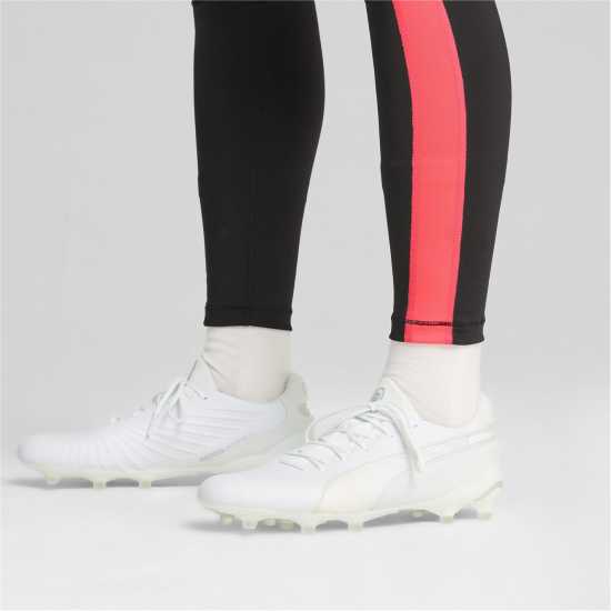 Puma King Ultimate Launch Adults Firm Ground Football Boots Бяло/Бяло Puma King Ultimate Launch Adults Firm Ground Football Boots Бяло/Бяло