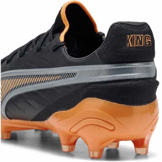 Puma King Ultimate Launch Adults Firm Ground Football Boots Черно/Оранжево 