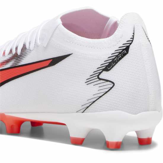 Puma Ultra Match Firm Ground Football Boots Бяло/Розово Футболни стоножки