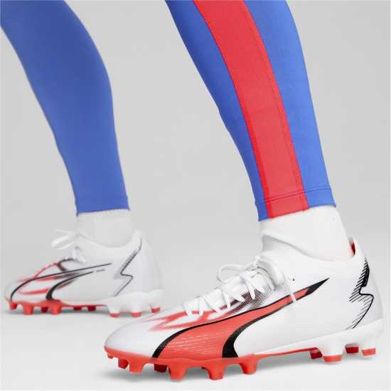 Puma Ultra Match Firm Ground Football Boots Бяло/Розово Футболни стоножки