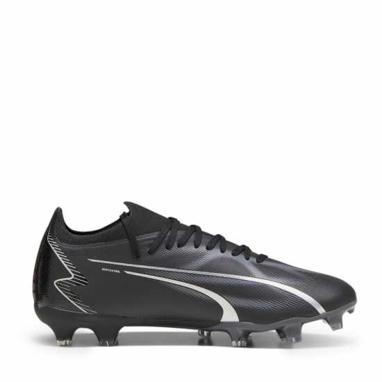 Puma Ultra Match Firm Ground Football Boots Black/Asphalt Мъжки футболни бутонки