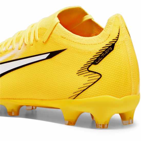 Puma Ultra Match Firm Ground Football Boots Yellow/White Мъжки футболни бутонки