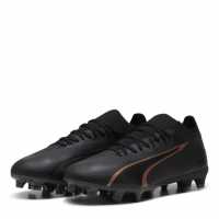 Puma Ultra Match Firm Ground Football Boots Черно/Розово Футболни стоножки