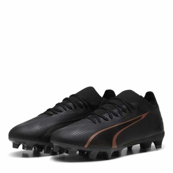 Puma Ultra Match Firm Ground Football Boots Черно/Розово Футболни стоножки