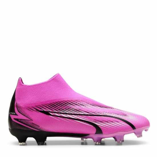 Puma Ultra Match Laceless Firm Ground Football Boots Pink/White/Blk Мъжки футболни бутонки