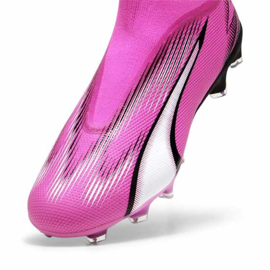 Puma Ultra Match Laceless Firm Ground Football Boots Pink/White/Blk Мъжки футболни бутонки